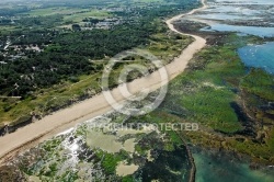 Vue aérienne  littoral  de Saint-Georges-d Oléron