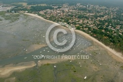 vue aérienne d Ares, Bassin d Arcachon, Gironde, 33