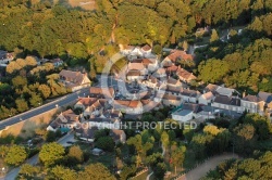 Vue aérienne de Chaumont-sur-Loire, Val de Loire