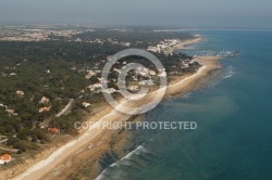 Vue aérienne de Jard-sur-mer, Vendée 85