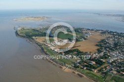 vue aérienne de L ïle Madame, Port-des-barques