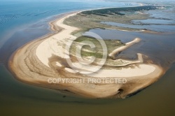 Vue aérienne de la Pointe d Arçais, La faute-sur-Mer, Vendée