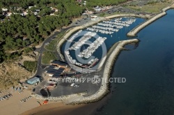 Vue aérienne du port de les Mathes La Palmyre