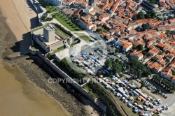 Vue aérienne Fort Vauban à Fouras