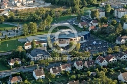 vue aérienne piscine de Dourdan 91