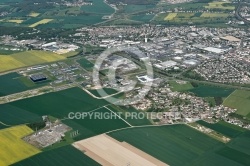 Vue aÃ©rienne zone commerciale de DreuxVernouillet, 28