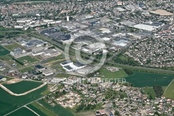 Vue aÃ©rienne zone commerciale de DreuxVernouillet, 28