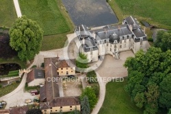 Vue aérienne château de Jeurre, Morigny-Champigny 91