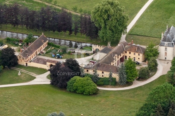 Vue aérienne château de Jeurre, Morigny-Champigny 91