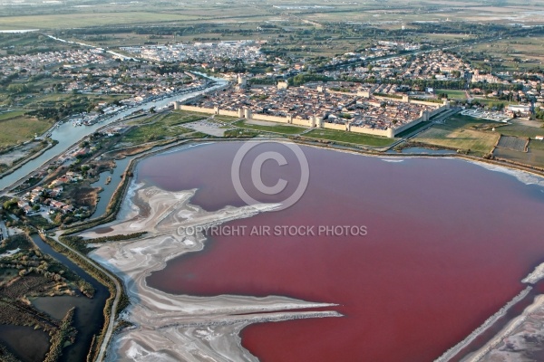 Vue aérienne d Aigues-Mortes 30220, Gard