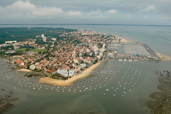 Vue aérienne d Arcachon, gironde, 33