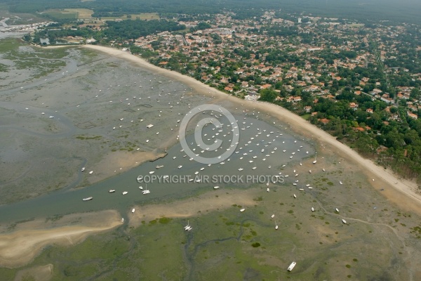 vue aérienne d Ares, Bassin d Arcachon, Gironde, 33