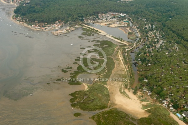 vue aérienne d Ares, le Petit Piquey, cap ferret 33