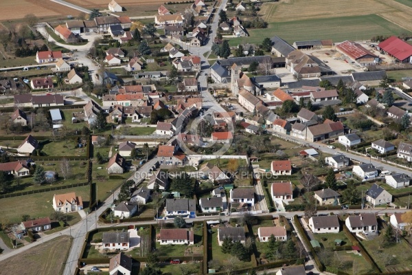 vue aérienne de Boinville-le-Gaillard 78660