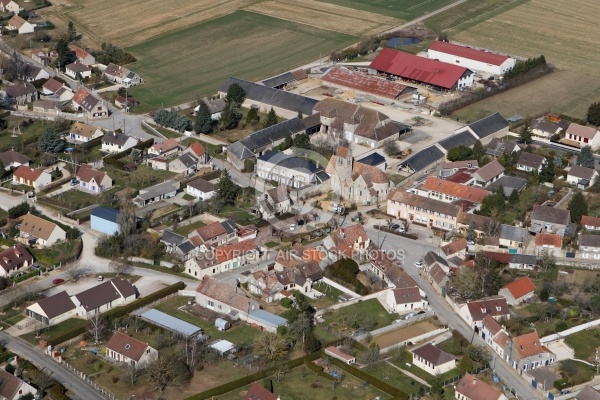 vue aérienne de Boinville-le-Gaillard 78660