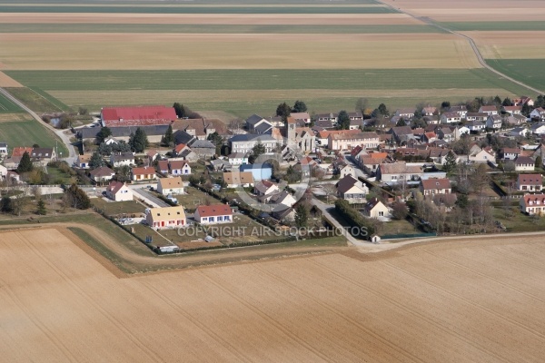 vue aérienne de Boinville-le-Gaillard 78660