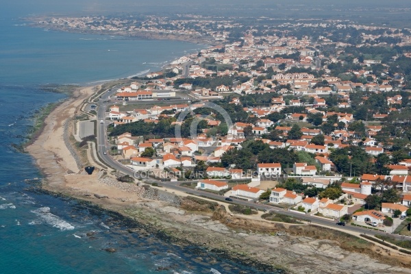 Vue aérienne de Brétignolles-Sur-Mer, Vendée 85 