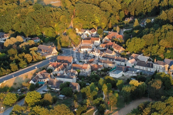 Vue aérienne de Chaumont-sur-Loire, Val de Loire