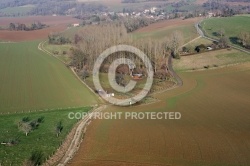 Vue aérienne de Chaussy, 95710 Val-d oise en Ile de France