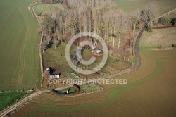 Vue aérienne de Chaussy, 95710 Val-d oise en Ile de France