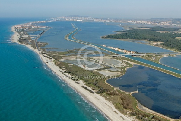 Vue aérienne de Frontignan, Les Aresquiers