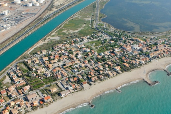 Vue aérienne de Frontignan-Plage 34