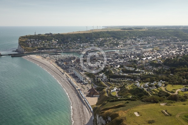 Vue aérienne de Fécamp Seine maritime 76