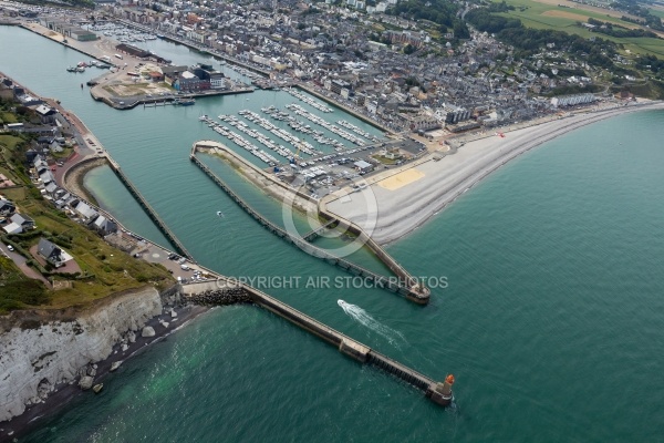 Vue aérienne de Fécamp Seine maritime 76