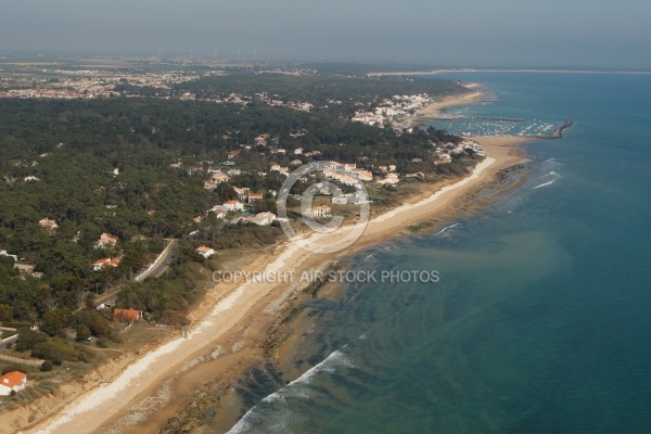 Vue aérienne de Jard-sur-mer, Vendée 85