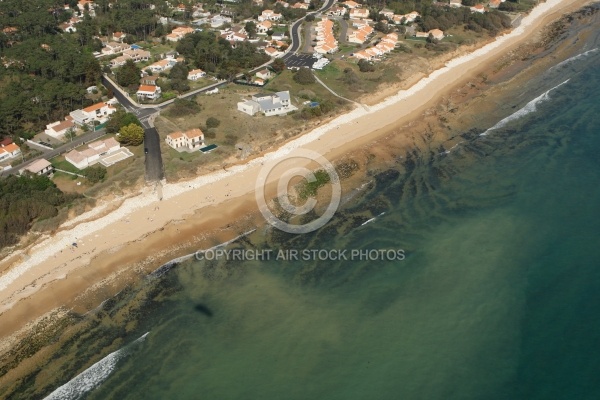 Vue aérienne de Jard-sur-mer, Vendée 85