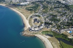 vue aérienne de Kerjouanno, Golfe du Morbihan 56