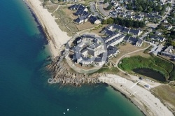 vue aérienne de Kerjouanno, Golfe du Morbihan 56