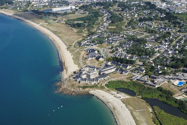 vue aérienne de Kerjouanno, Golfe du Morbihan 56