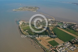 vue aérienne de l Île Madame , Charente-Maritime 17
