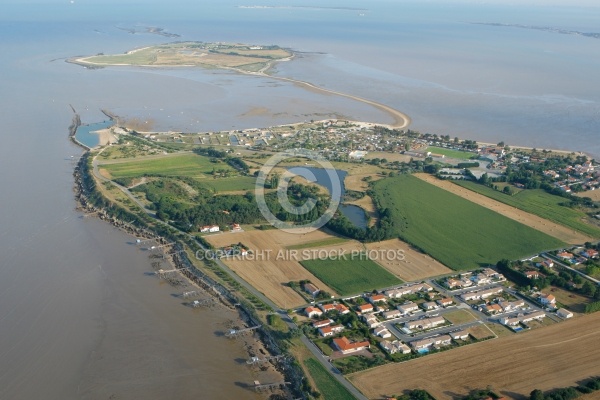 vue aérienne de L ïle Madame, Port-des-barques