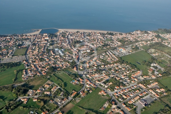 Vue aérienne de La Bernerie-en-Retz, Loire Atlantique 44