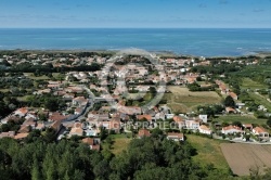 vue aérienne de La Cotinière, plage de Matha vue aérienne de La Cotinière, plage de Matha