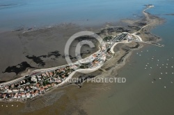 Vue aérienne de la pointe de la fumée à Fouras