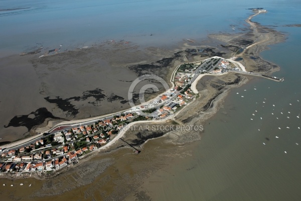 Vue aérienne de la pointe de la fumée à Fouras