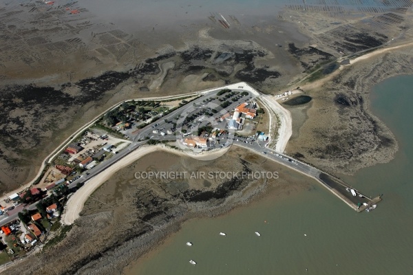 Vue aérienne de la pointe de la fumée à Fouras