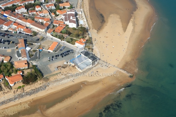 Vue aérienne de la Tranche-sur-Mer, Vendée 85