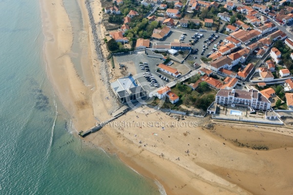 Vue aérienne de la Tranche-sur-Mer, Vendée 85