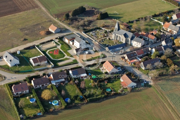 Vue aérienne de Paray-Douaville 78