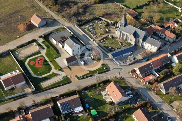 Vue aérienne de Paray-Douaville 78