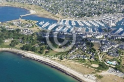 vue aérienne de Port Crouesty, Arzon, Golfe du Morbihan 56