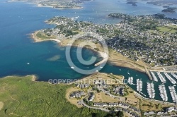 vue aérienne de Port Crouesty, Arzon, Golfe du Morbihan 56