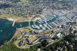 vue aérienne de Port Crouesty, Arzon, Golfe du Morbihan 56