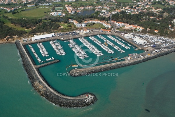 Vue aérienne de Port-Bourgenay, Vendée 85