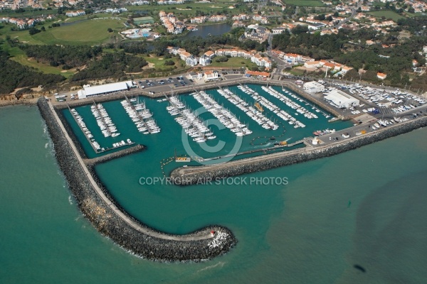 Vue aérienne de Port-Bourgenay, Vendée 85