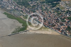 vue aérienne de Port-des-Barques , Charente-Maritime 17